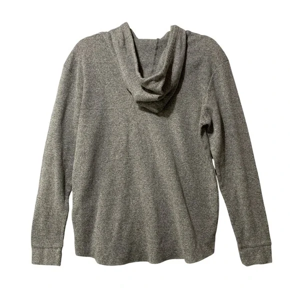 Ecko Unltd Hoodie Mens Gray Large Cotton Blend Pullover Thermal Button Logo - Picture 2 of 12